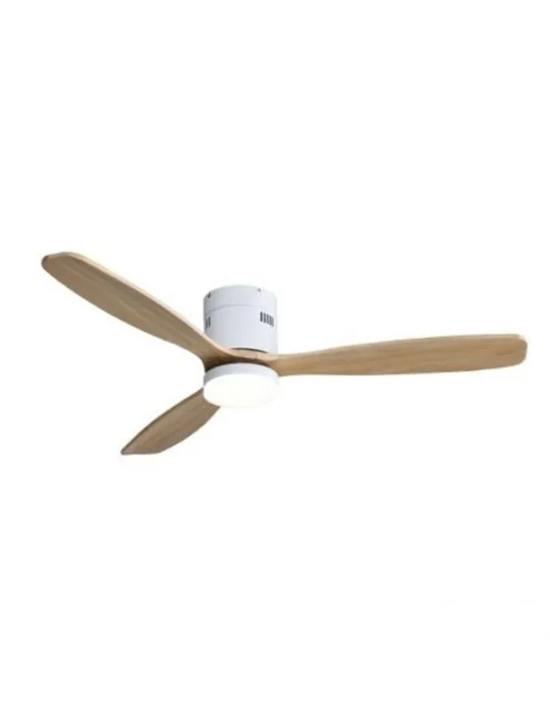 Ventilador de Techo Blanco Madera 6 Velocidades Última Versión