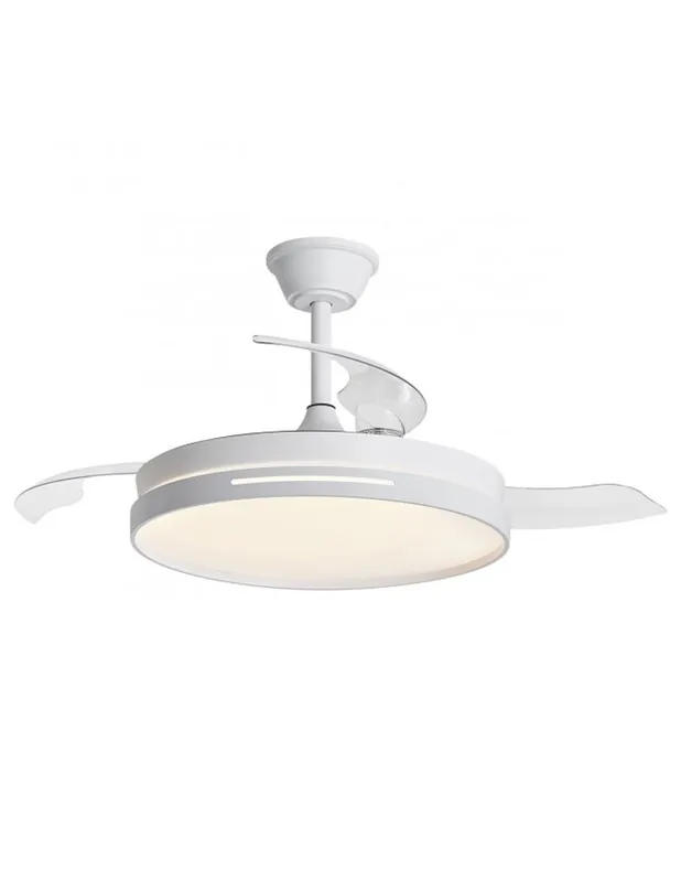 Ventilador de Techo Blanco Aspas Retráctiles Alta Calidad