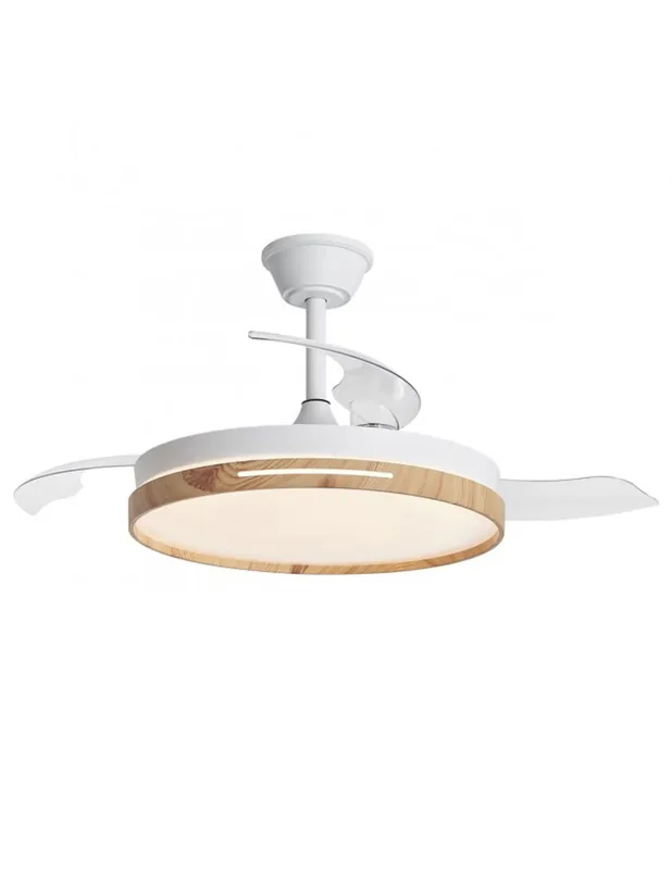 Ventilador Retráctil Blanco-Madera Stock Limitado