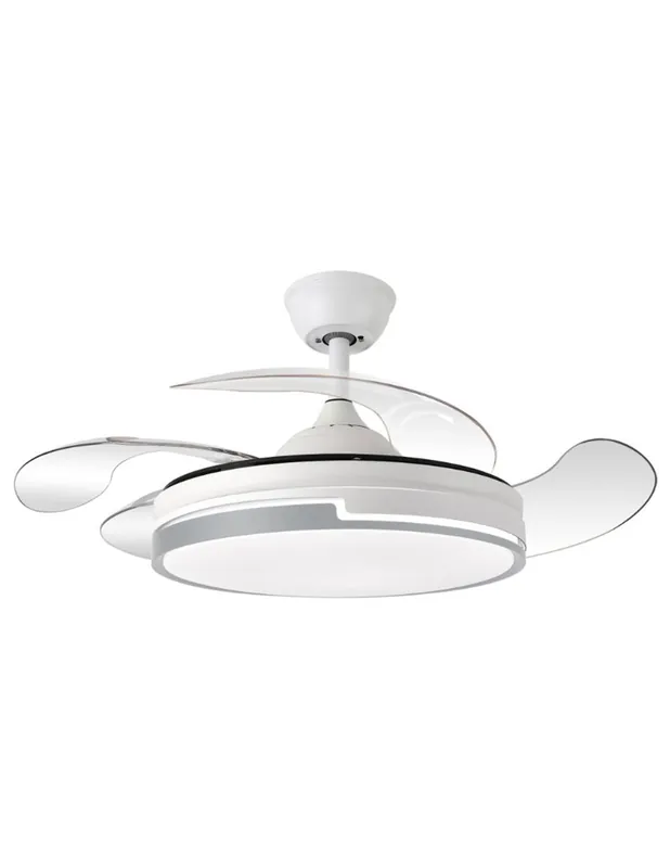 Ventilador Retráctil Blanco/Gris Precio Bajo