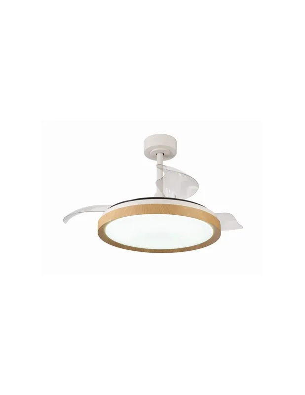 Precio Económico Mistral Ventilador de Techo Blanco/Madera Mantra
