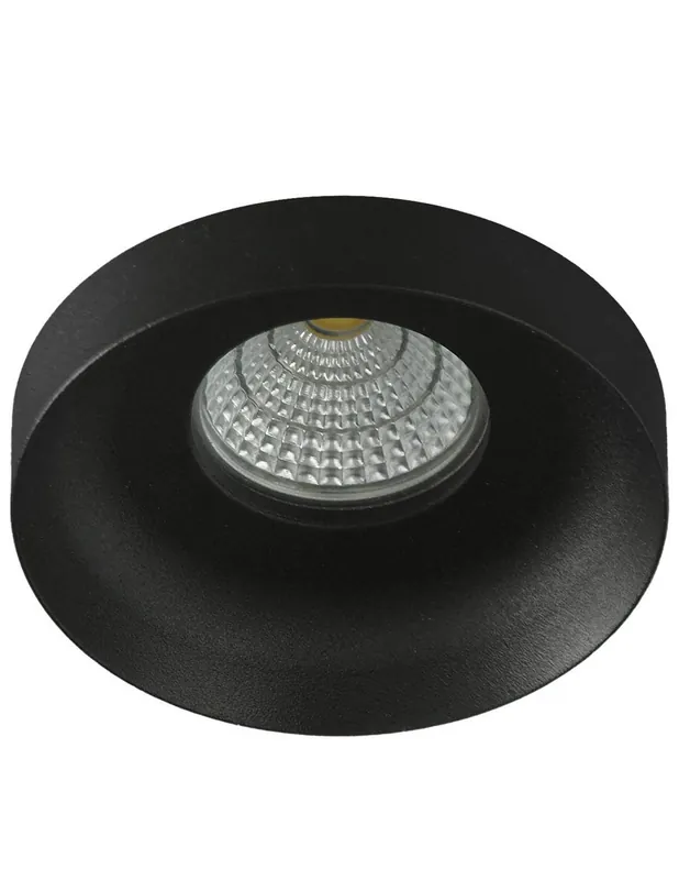 Foco Empotrable Negro 2CM Moderno