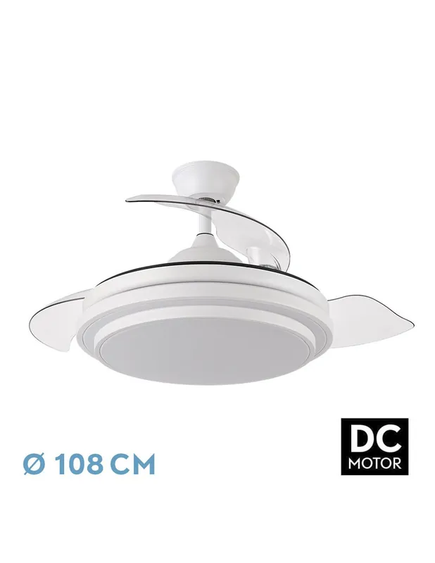 Fabrilamp Ibe Ventilador Blanco Disponible Ahora