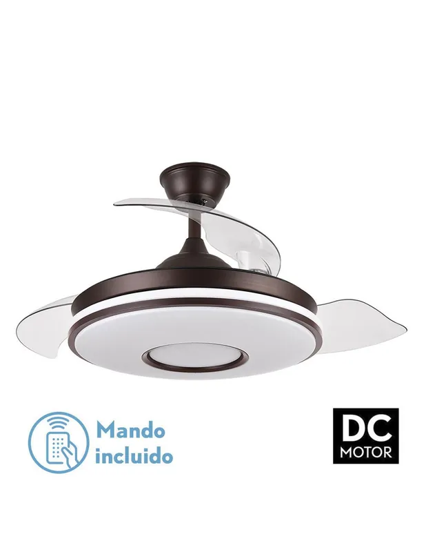 Fabrilamp Dani Ventilador Marrón Popular