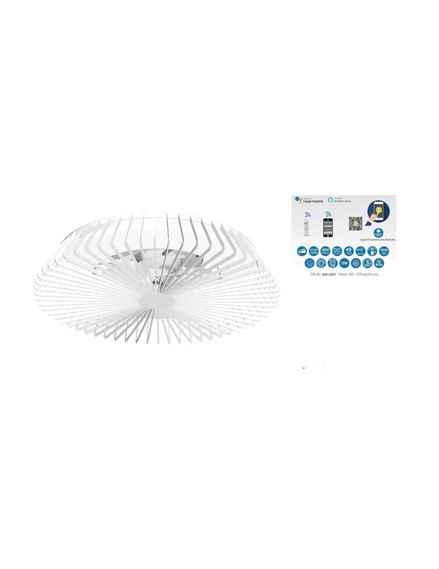 Precio De Oferta Ventilador Himalaya Mantra APP compatible con Google Assistant y Amazon Alexa