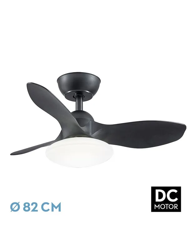 Páramo Ventilador de Techo Negro DC Bestseller