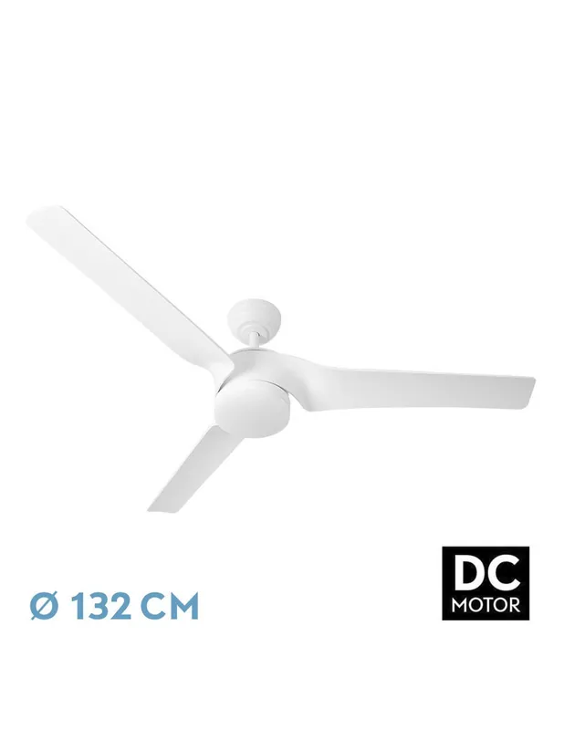 Ventilador Montijo DC LED Blanco Moderno