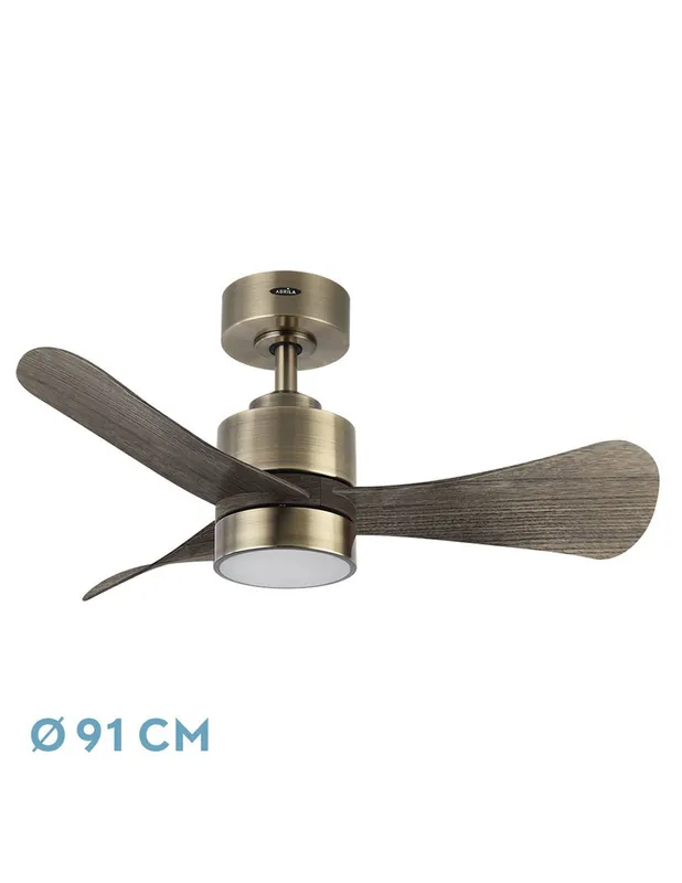 Ventilador de Techo Zepelín Cuero Roble Nueva Colección