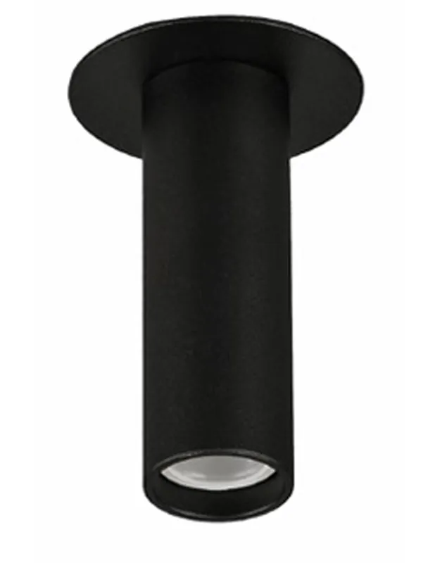 Empotrable Negro Cilindro Bombilla Reemplazable Popular