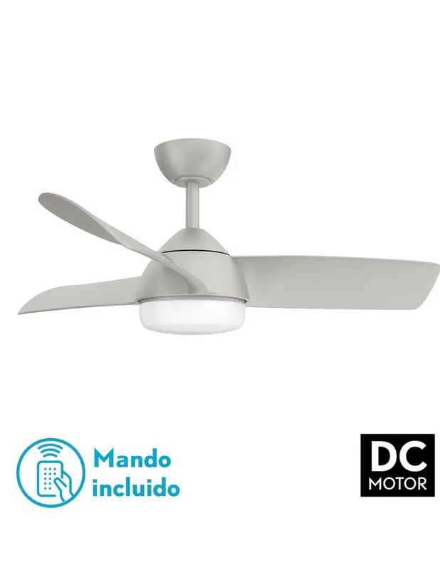 Haur Ventilador Motor DC Fabrilamp Plata Envío Gratis