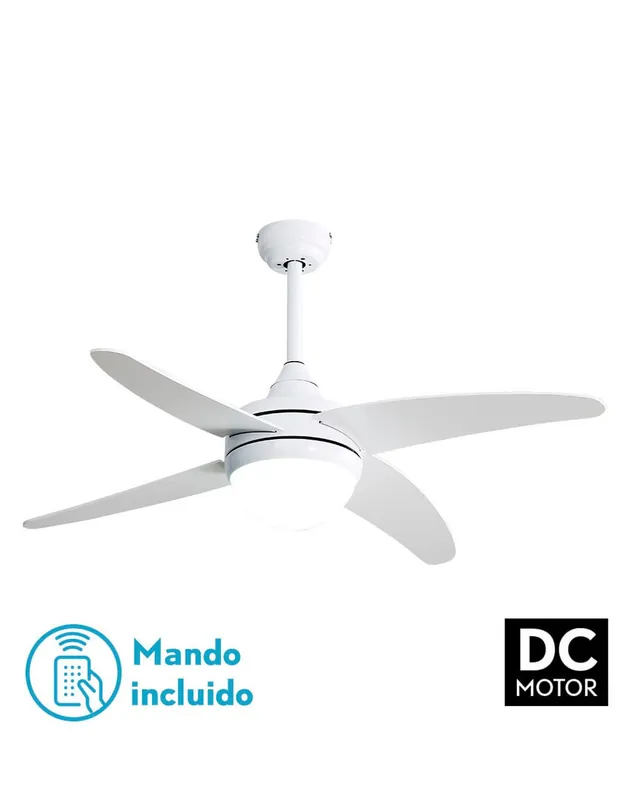 Klod Ventilador Motor DC Fabrilamp Blanco Popular