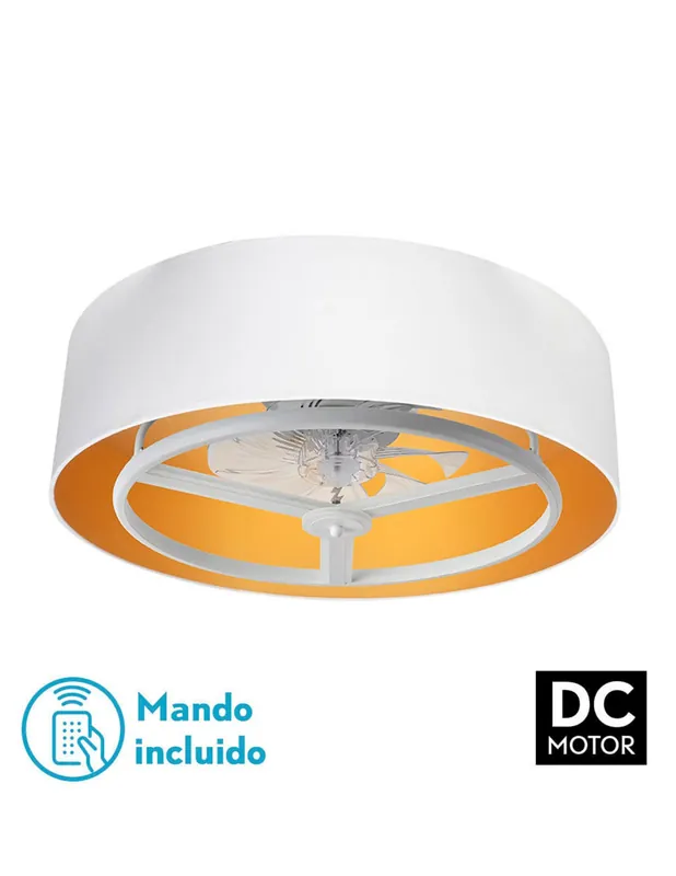 Anuska Ventilador de Techo Blanco Oro Edición Limitada