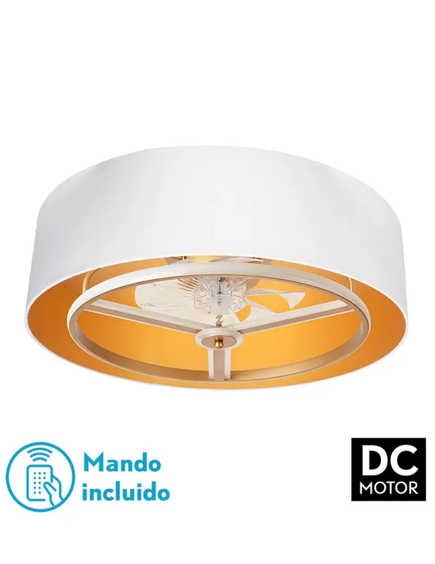 Ventilador de Techo Blanco Oro Tendencia