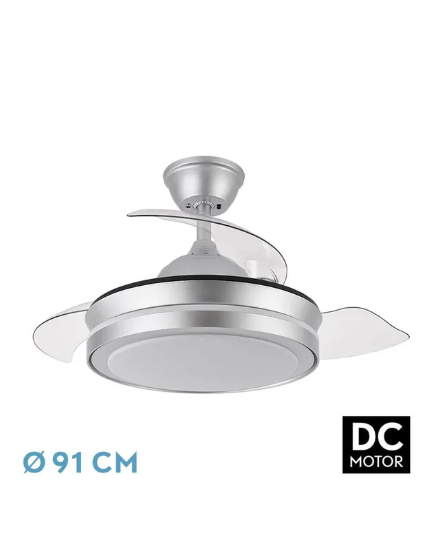 Ventilador Alto Rendimiento Retráctil Plata 91cm Imprescindible (Must-Have)