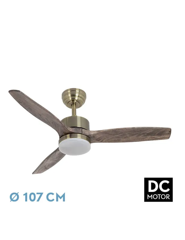 Torino Ventilador de Techo Cuero Roble Promoción