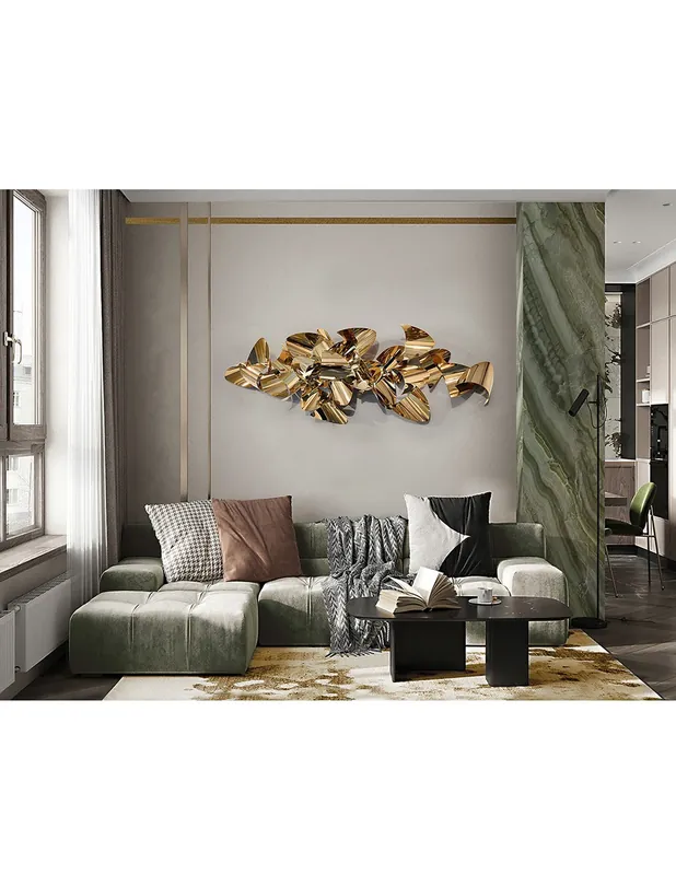 Tendencia Camile Escultura Pared Oro Rosa Schuller