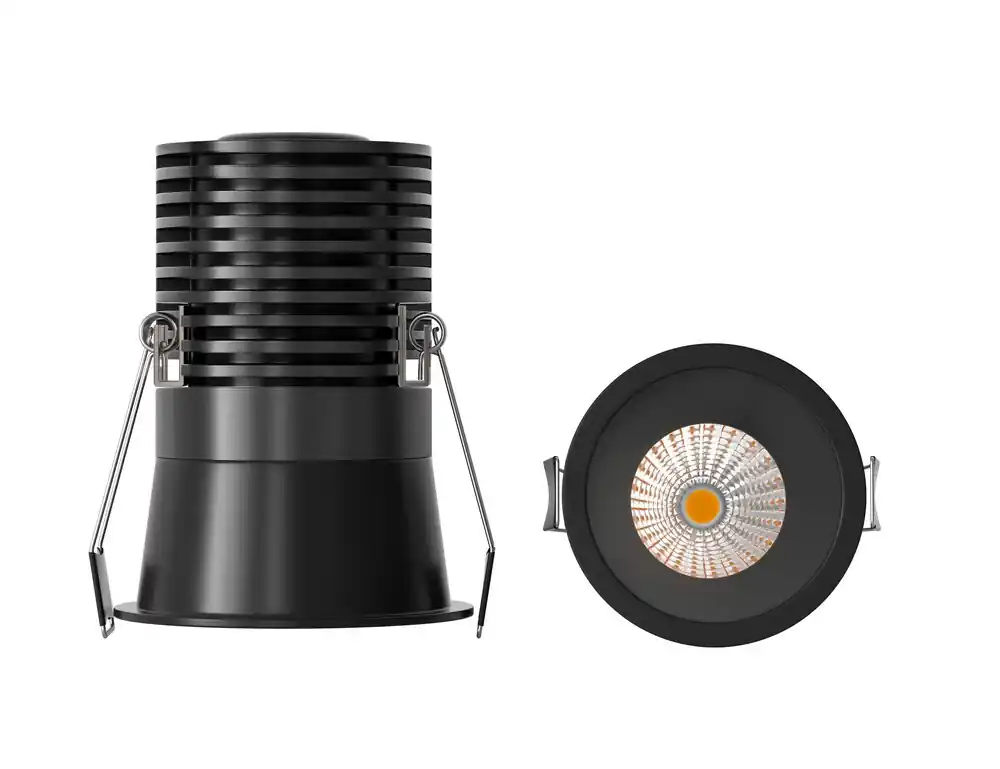 Artesanal EMPOTRABLE LED 12W 3000K CANE  NEGRO