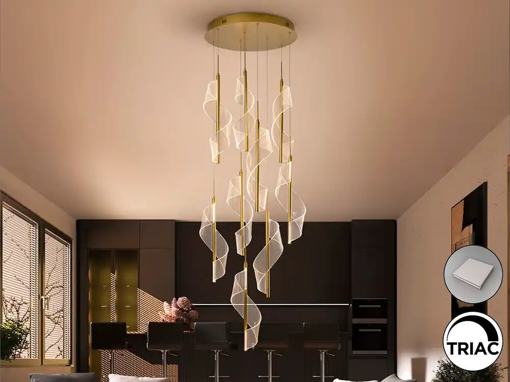 VELAS LAMPARA 9L  ORO DIMABLE Súper Precio