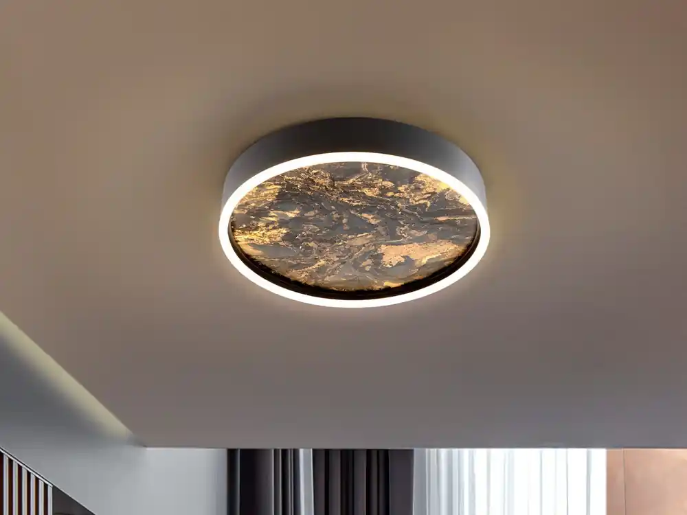 STONE PLAFON LED CCT NEGRO 40D Alta Calidad