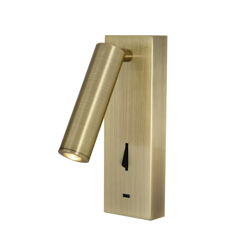 APLIQUE LECTOR LED 3W TARIFA III CUERO TYPE-C CARGADOR Compra Ahora