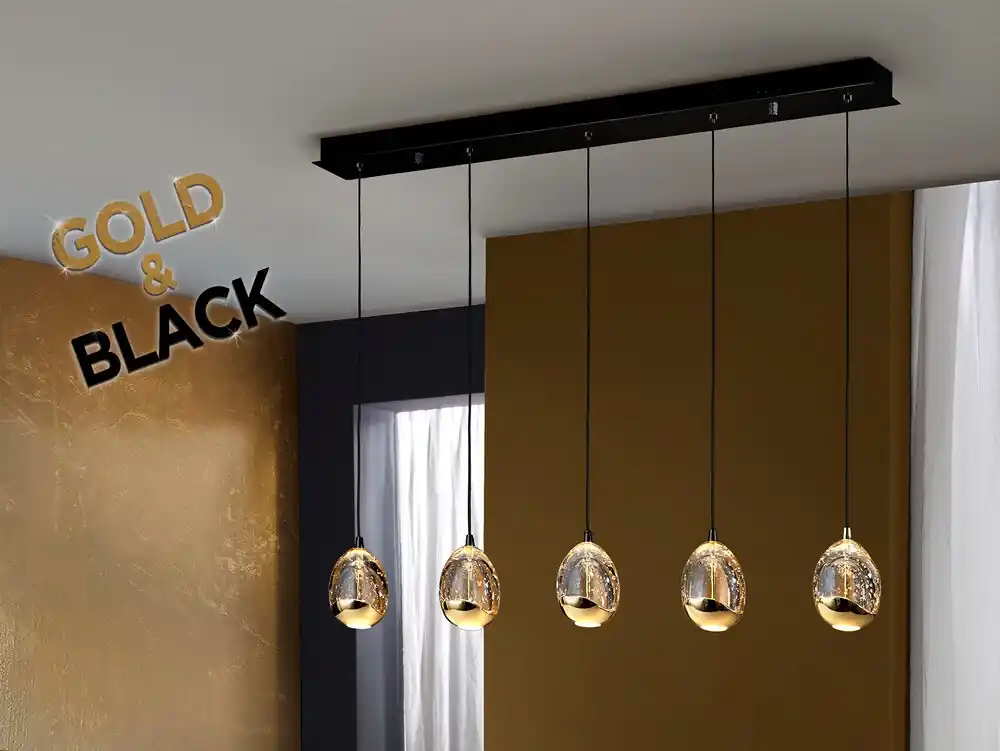 ROCIO LAMPARA 5L NEGRO-ORO Novedad