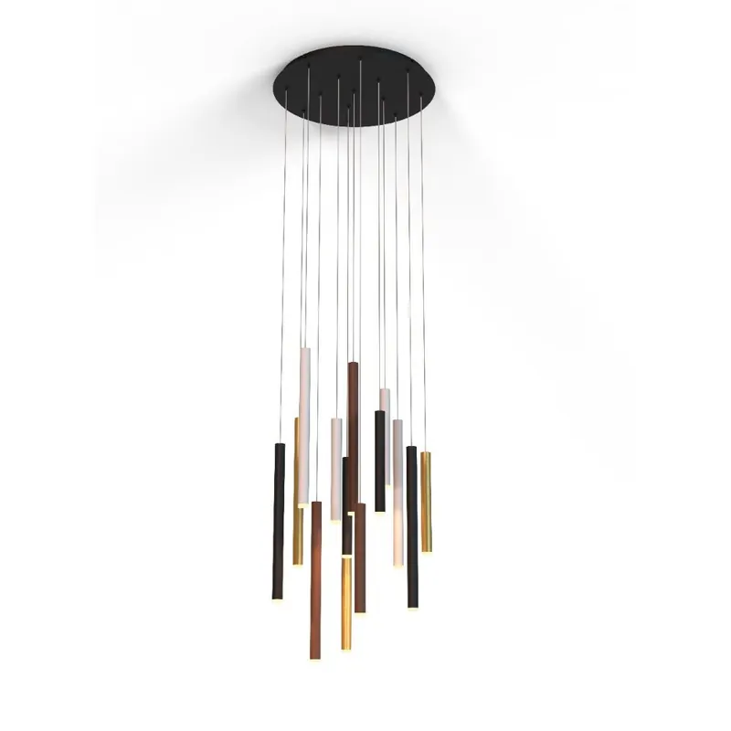 Tendencia LÁMPARA LED  84W  CALA BLANCO NEGRO ORO CORTEN