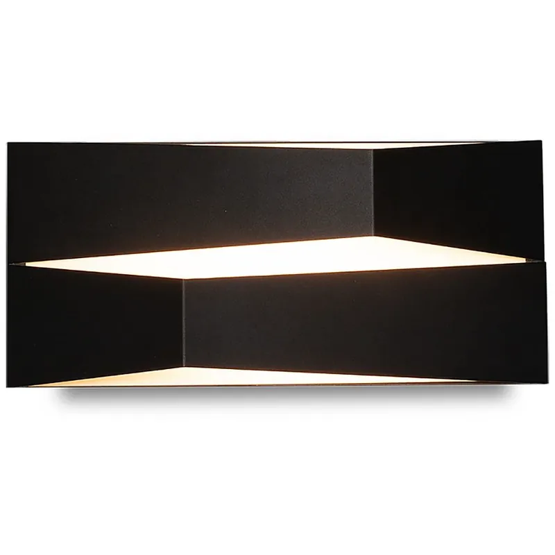 APLIQUE LED 14W FUJI NEGRO Más Vendido