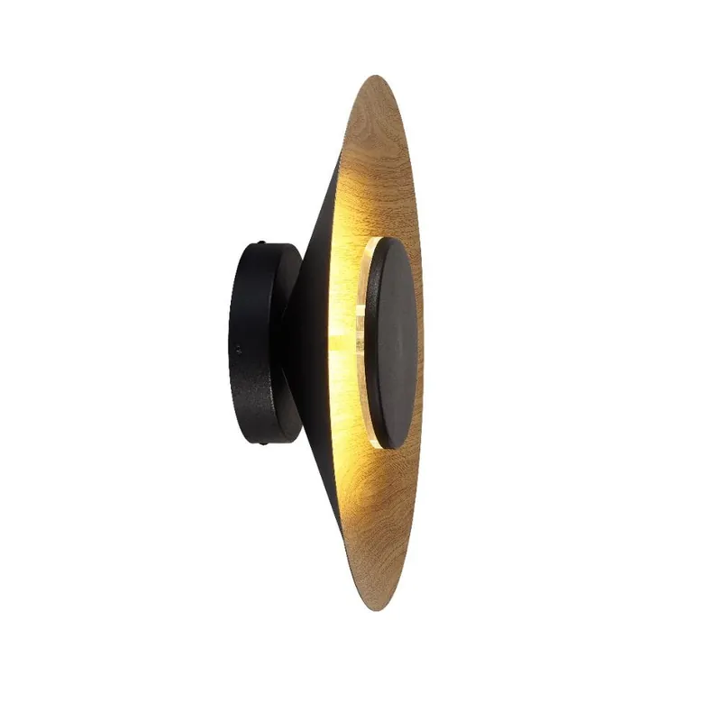 APLIQUE ORION LED 20W 3000K NEGRO MADERA Lujoso