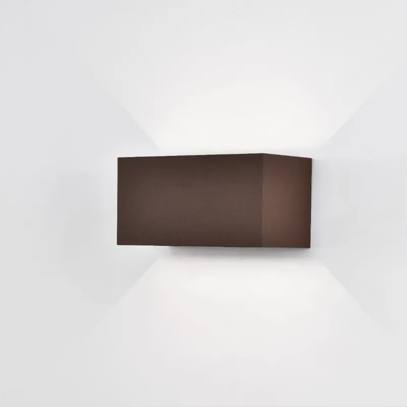 APLIQUE EXTERIOR LED DAVOS DOUBLE 3000K CORTEN Oferta