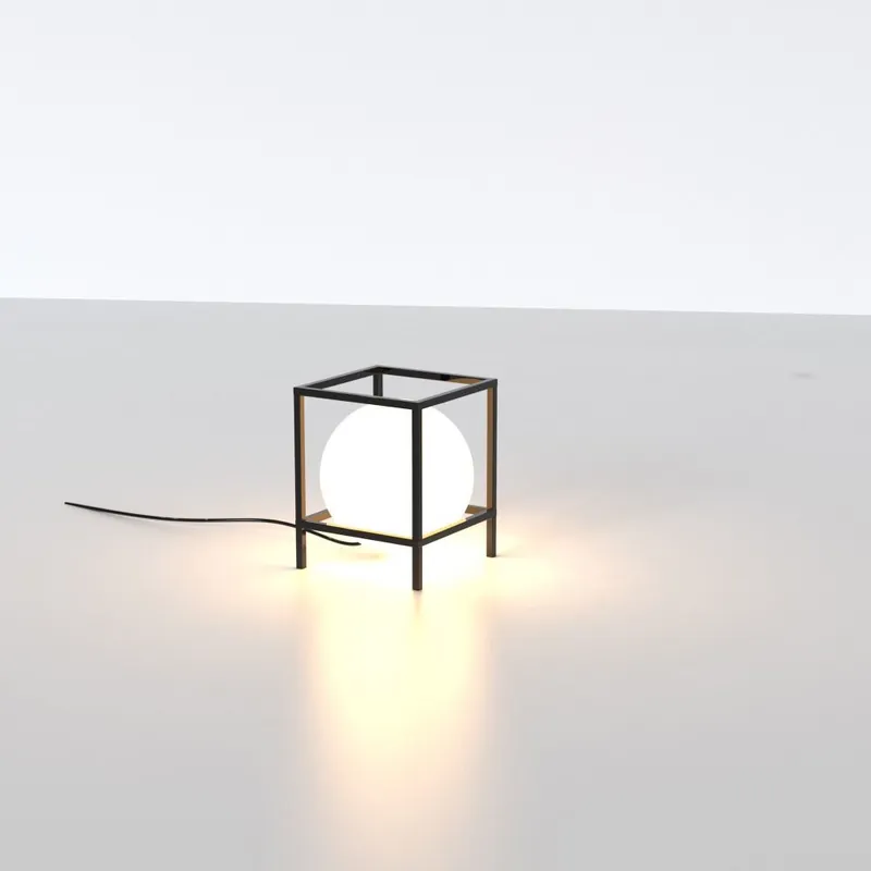 Última Oportunidad SOBREMESA 1 LUZ PEQUEÑO DESIGUAL NEGRO