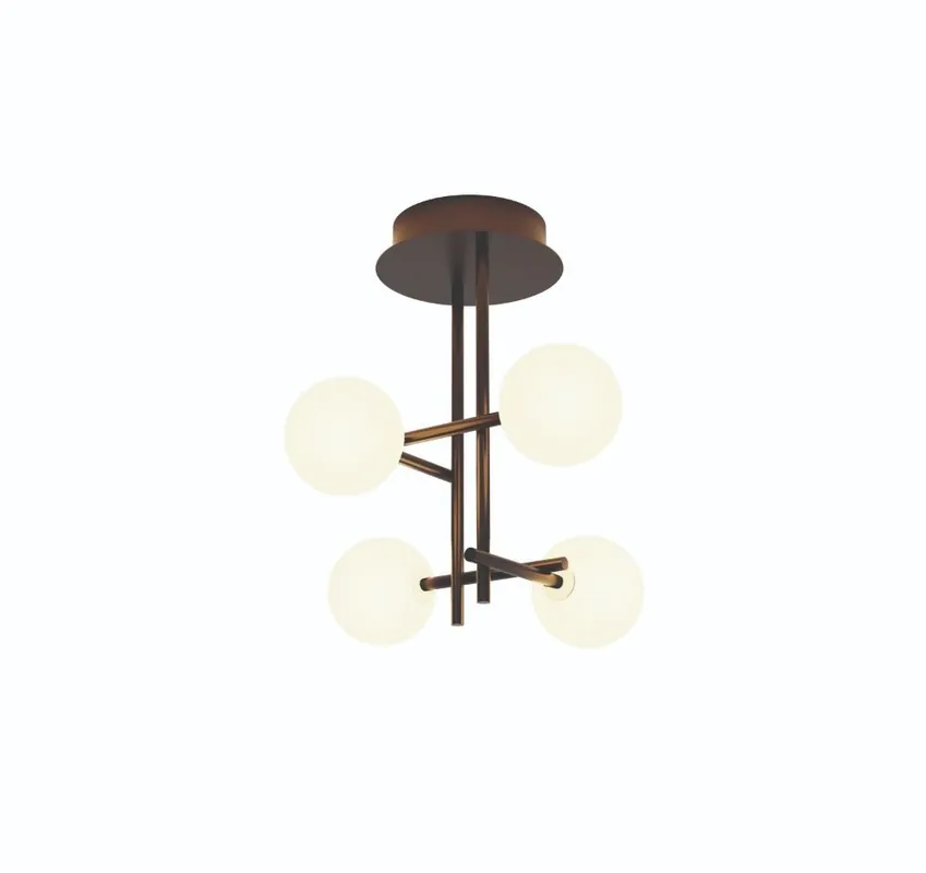 SEMI PLAFÓN 4 LUCES CELLAR NEGRO Comprar En Línea