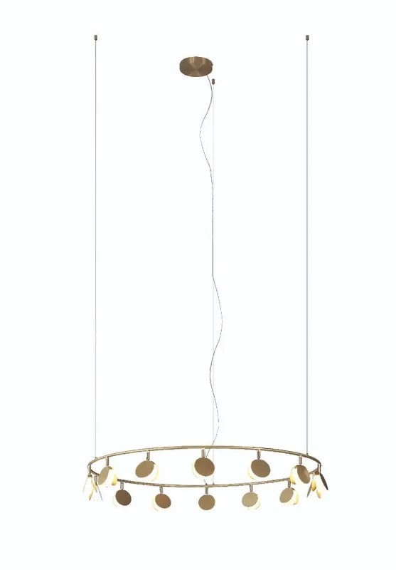 Artesanal LÁMPARA LED 60W SHELL ORO