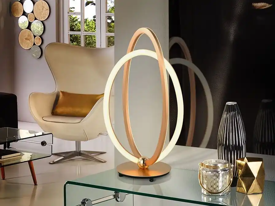 SOBREMESA LED OCELLIS DORADA Envío Gratis
