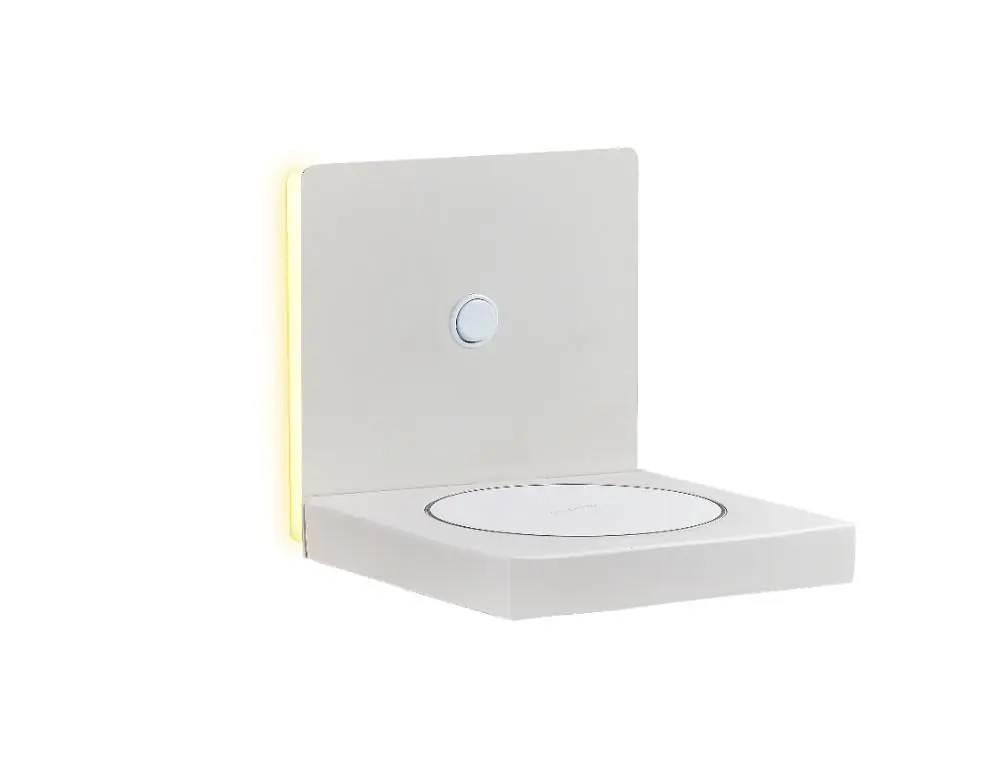 APLIQUE LED ZANZIBAR BLANCO 3W CON CARGADOR MOVIL POR INDUCCION Envío Internacional