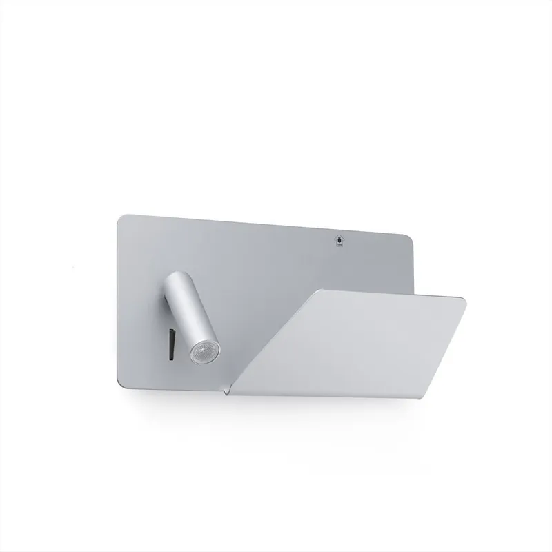 SUAU APLIQUE DERECHA GRIS PLATA USB LED 3W 3000K Entrega Rápida