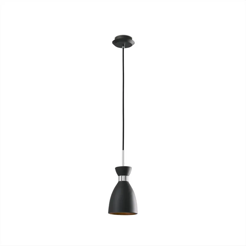 RETRO COLGANTE NEGRO/ORO 1xE14 20W Envío Gratis
