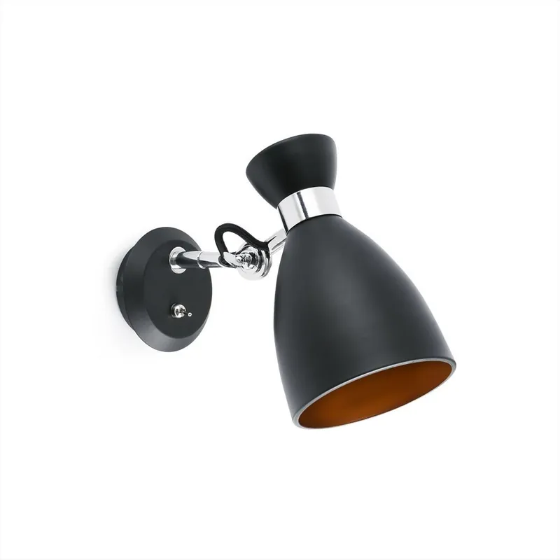 RETRO APLIQUE NEGRO/ORO E14 MAX 20W Exclusivo