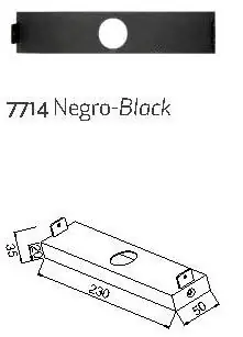 Profesional ACCESORIO PARA LED 40W 3000K EXTENSION BOUTIQUE NEGRO