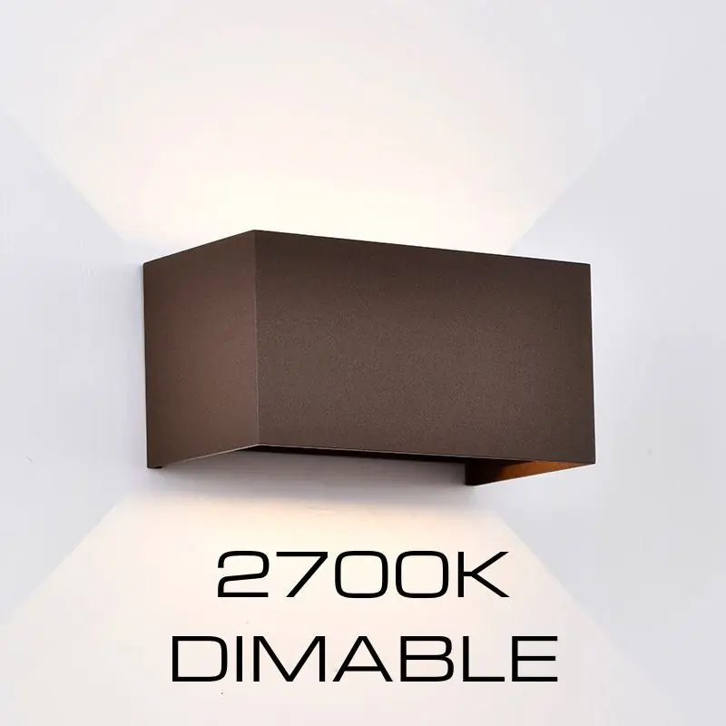 APLIQUE EXTERIOR LED 4X6W DAVOS 2700K  DIMABLE CORTEN Pago Seguro
