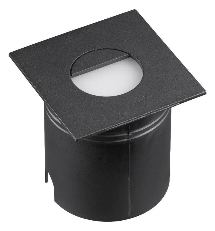 Auténtico EMPOTRABLE PARED ASPEN CUADRADO 3W NEGRO
