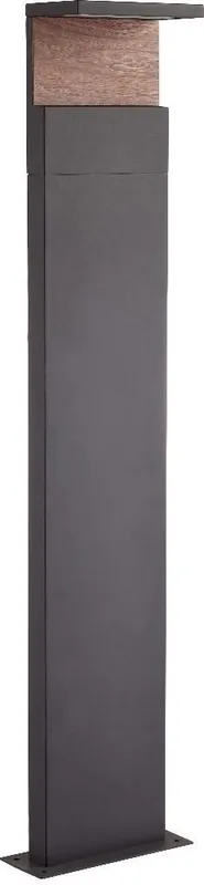 BOLARDO LED RUKA 13W - GRANDE GRIS OSCURO + MADERA Gran Oferta