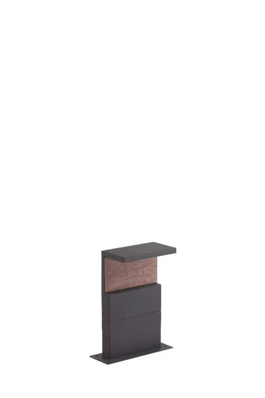 SOBREMURO LED RUKA 13W GRIS OSCURO + MADERA Exclusivo
