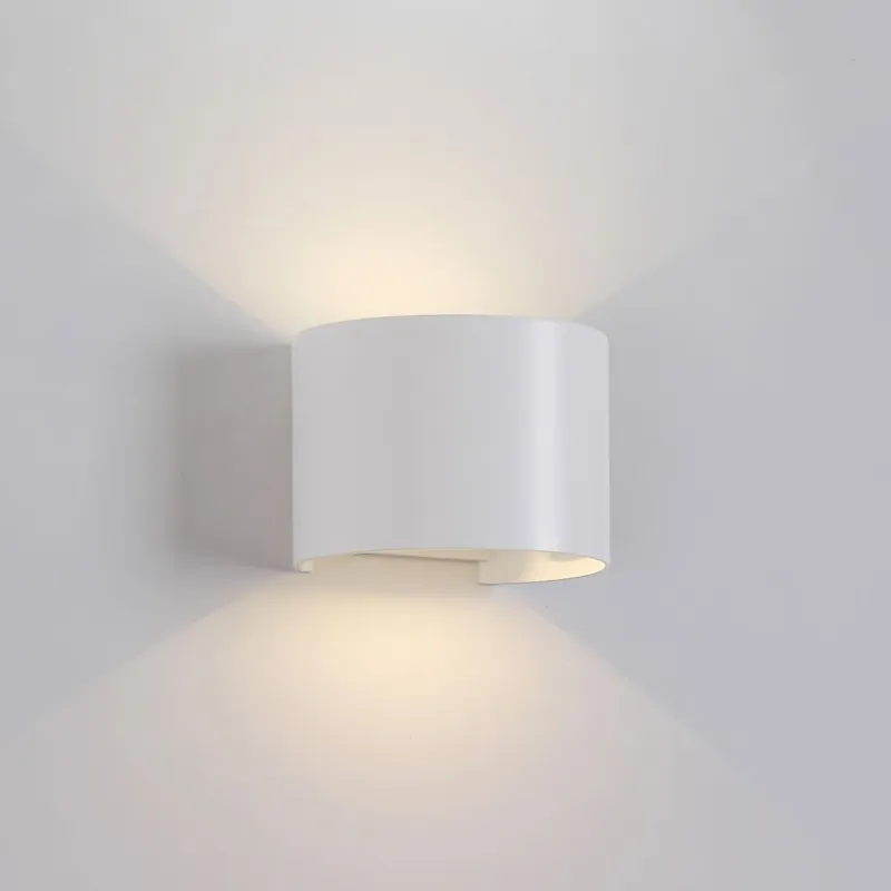 APLIQUE EXTERIOR RED. LED DAVOS BLANCO Alta Calidad