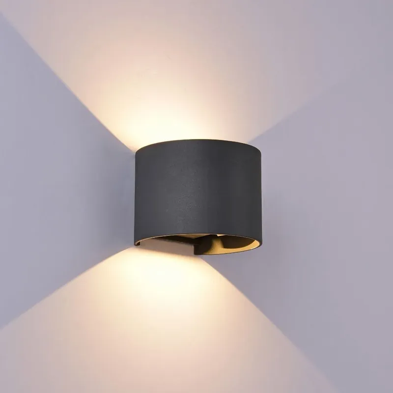 APLIQUE EXTERIOR RED. LED DAVOS GRIS OSCURO Oferta Flash