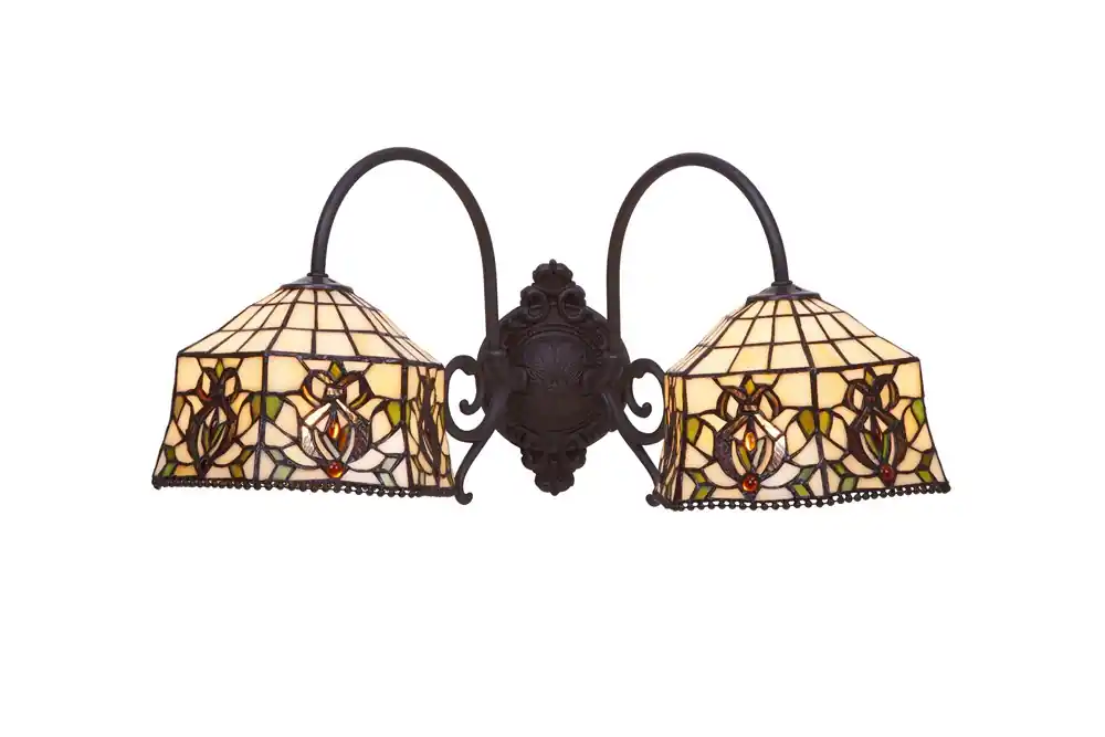 Alta Calidad APLIQUE  2L  SERIE HEXA  2427A2  TIFFANY Y LUZ