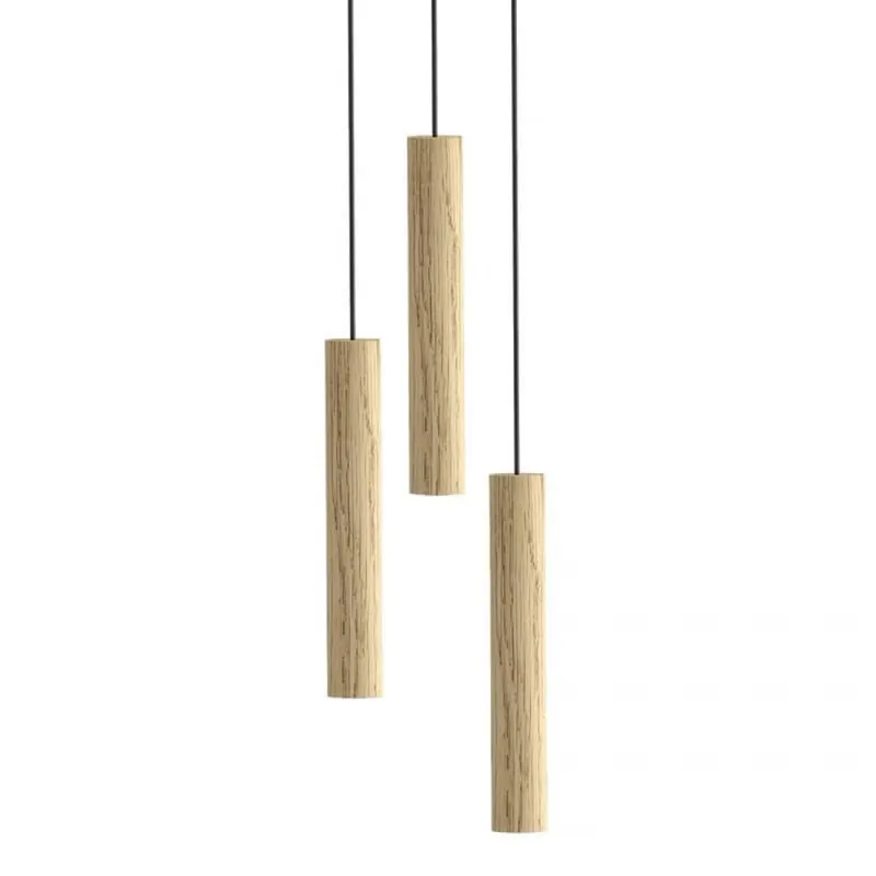 Promoción Lámpara colgante Chimes Cluster 3 LED madera - Umage