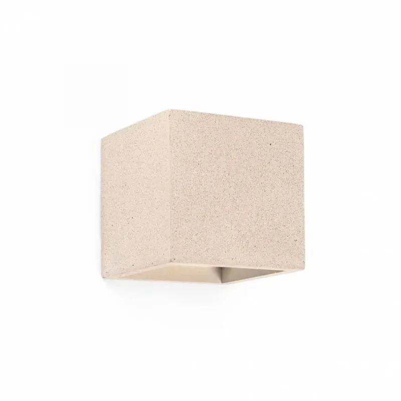 Tendencia Aplique de pared Kamen G9 LED cemento beige - Faro