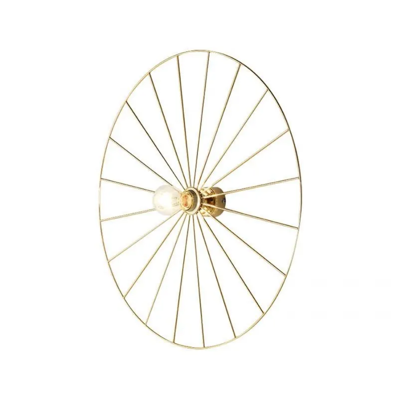 Aplique de pared Wheel 1L E27 oro - Aromas Moderno