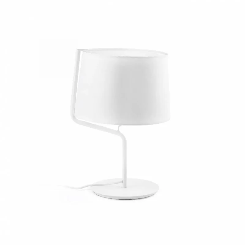 Profesional Lámpara de mesa Berni 1L E27 blanco - Faro