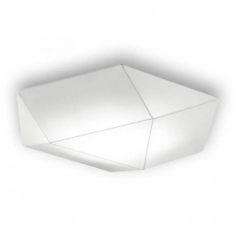 Rebajas Plafón de techo Clone 80cm 4L E27 tela elástica blanco - Ole